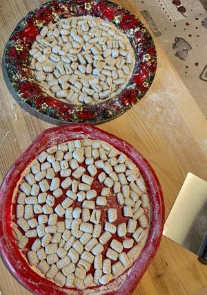 A picture of Homemade Water and Flour Gnocchi.
