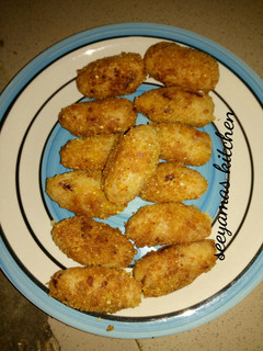 A picture of Yam balls.