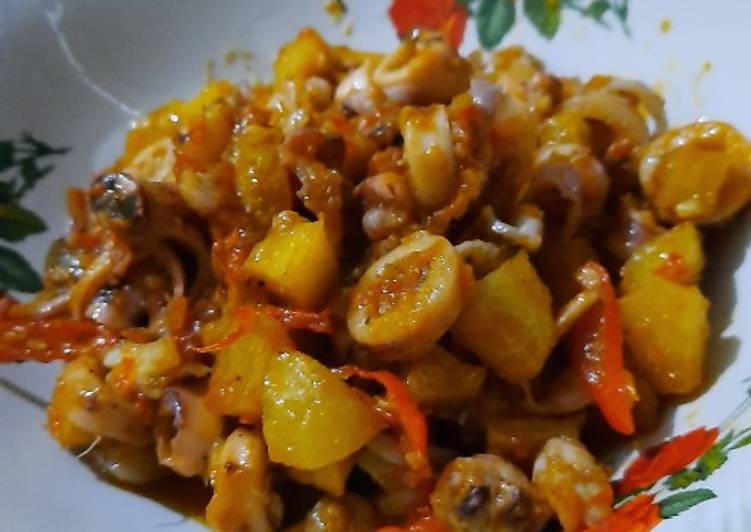 Resep Cumi asin kentang pedas yang Sempurna