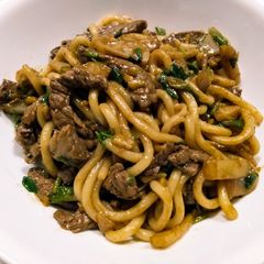 A picture of Beef and Udon Stir-fry.