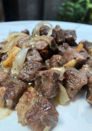 Foto resep Wagyu Saikoro Beef Steak ala Vileen