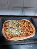 Pizza con masa rápida