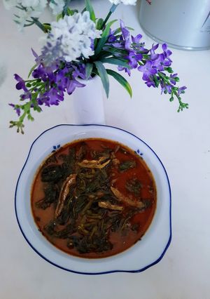 Foto resep Gulai daun singkong teri asin