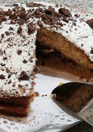 Una foto de Bizcocho de leche con pepitas de chocolate