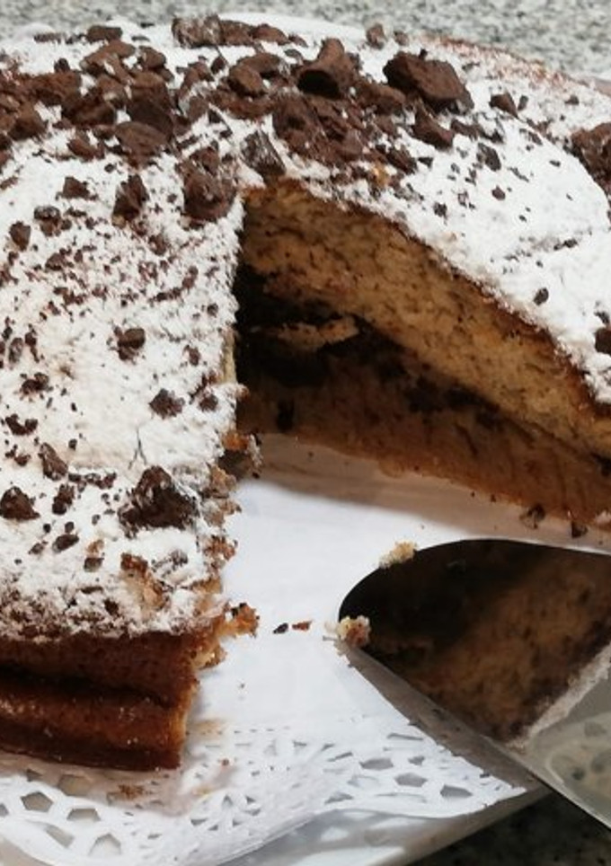 Una foto de Bizcocho de leche con pepitas de chocolate