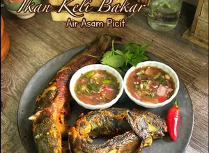 Gambar Ikan Keli Bakar & Air Asam Picit
