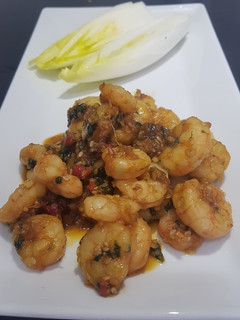 Una foto de Gambas picantes no, lo siguiente