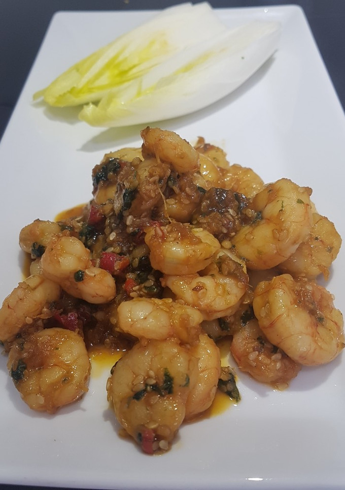 Una foto de Gambas picantes no, lo siguiente