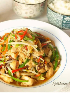 彩絲爆炒雞柳 的食譜成品照片