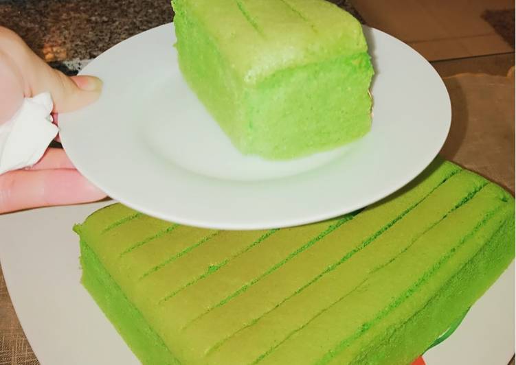 Cara Gampang Membuat Ogura pandan cake resep tintin rayner Anti Gagal