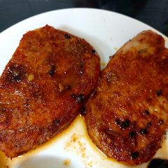 A picture of My Baked Pork Loin Chops 😋😍.
