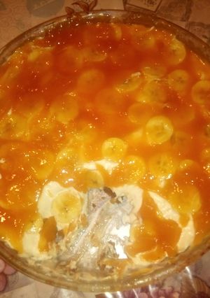 صورة لوصفة تحلية كراميل بالموز