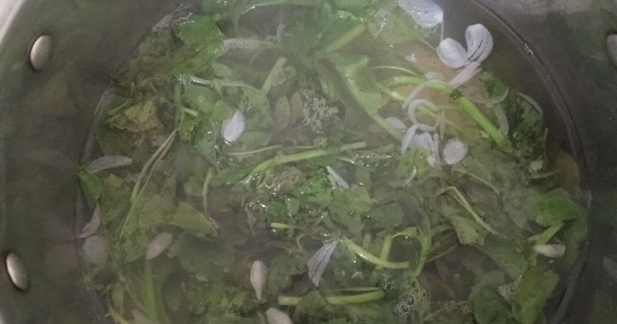 Brambang Salam (Sayur Bayam ala Jogja)