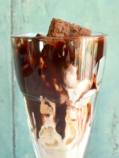 A picture of Spiked Chocolate Brownie Sundae.
