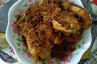Anti Ribet, Memasak Ayam Serundeng Gurih Anti Ribet Ekonomis Untuk Jualan
