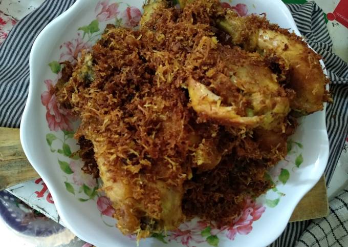 Ayam Serundeng Gurih Anti Ribet