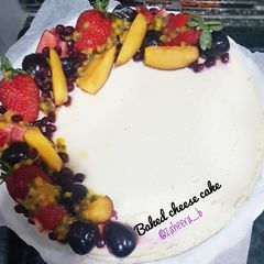 A picture of Baked cheese cake.