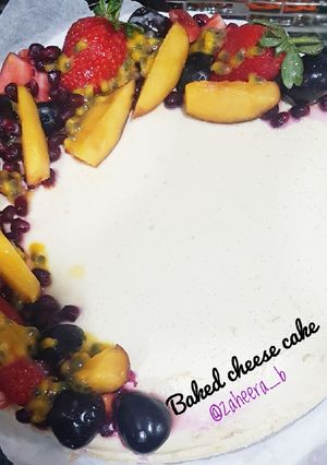 A picture of Baked cheese cake.