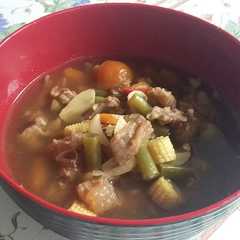 รูปของ Asem2 tetelan sapi dengan sayur Wortel, buncis, jagung muda (tidak pake minyak)