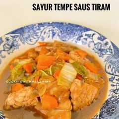 A picture of Sayur Tempe Saus Tiram.