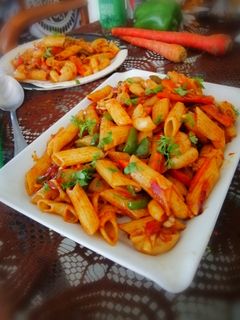 चटपट्टे पास्ता (chatpate pasta recipe in Hindi) रेसिपी मुख्य फोटो