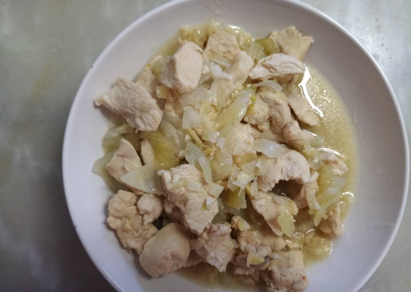 Pollo al jengibre con limón