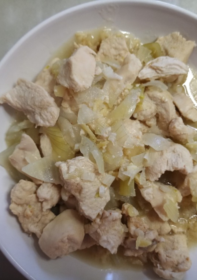 Una foto de Pollo al jengibre con limón