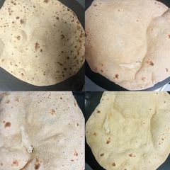 A picture of Roti,Chapati,Pholi roti ek saath🙈😃.