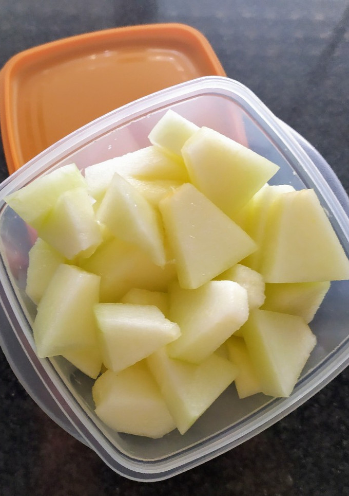 Una foto de Melón preparado