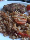 Arroz con verduritas y salsa de soja 😍