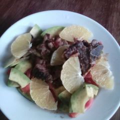 A picture of Leftover beef salad # 4weekschallenge.
