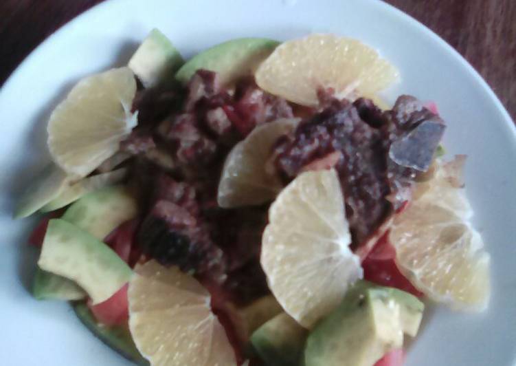 Recipe of Favorite Leftover beef salad # 4weekschallenge Cooking Basics for Beginners