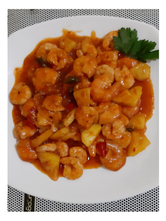 Cara Memasak Udang Asam Manis Pedas with Pineapple Gampang