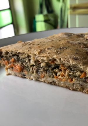Una foto de Tarta Casera de Berenjena, Zucchini y Zanahoria 🍆🥒🥕