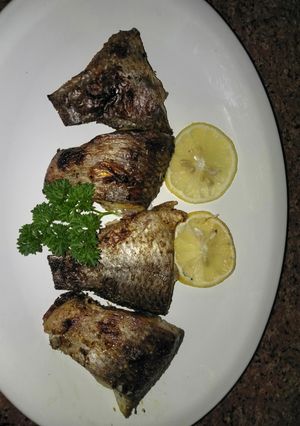 A picture of Lemon,garlic and herbs roasted fish#4weekchallenge.