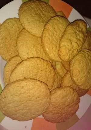 A picture of Oat and Coconut Cookies.