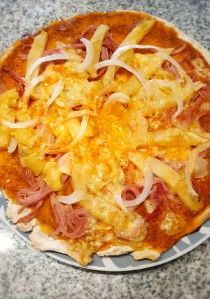 Una foto de Pizza