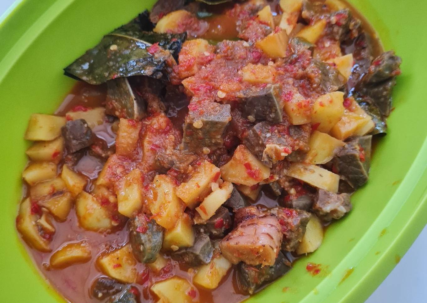 Sambel Goreng Kebuk (Paru Sapi)