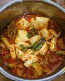 우삼겹 된장찌개 - Canh đậu tương thịt bò