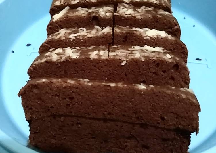 Brownies kukus putih telur