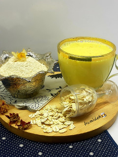 عکسی از دستور نوشیدنی گرم شوفان😍😋