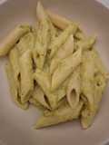 Penne con crema di piselli