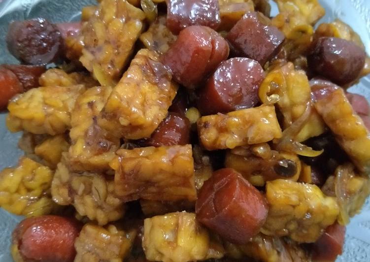 Resep Sosis dan tempe teriyaki yang Bisa Manjain Lidah