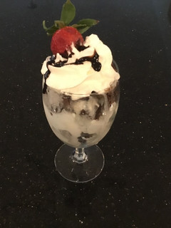 A picture of Ice Cream Sandwich Crumble Parfait.