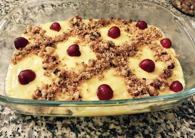 Recipe of Ultimate Custard with leftover cookies