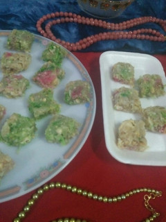 A picture of Fresh coconut & nuts with sunflower burfi.