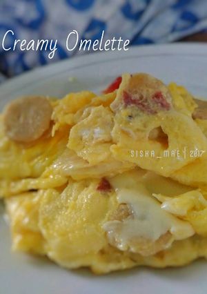 Foto resep Creamy omelette