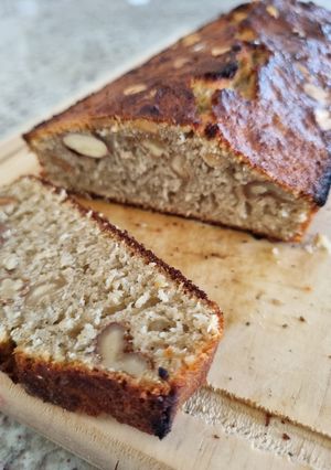 Una foto de Budín de avena y coco con frutos secos 💛