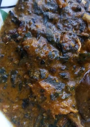 A picture of Ogbono soup.
