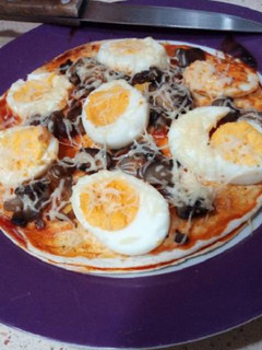 Una foto de Pizza de setas con fajitas